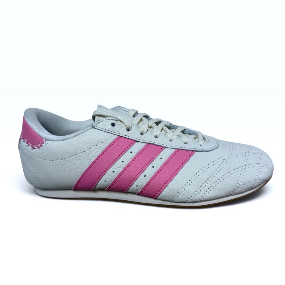 Adidas Taekwondo Lace White Pink Leather Sneakers JQ4491 Womens Size 7 NEW